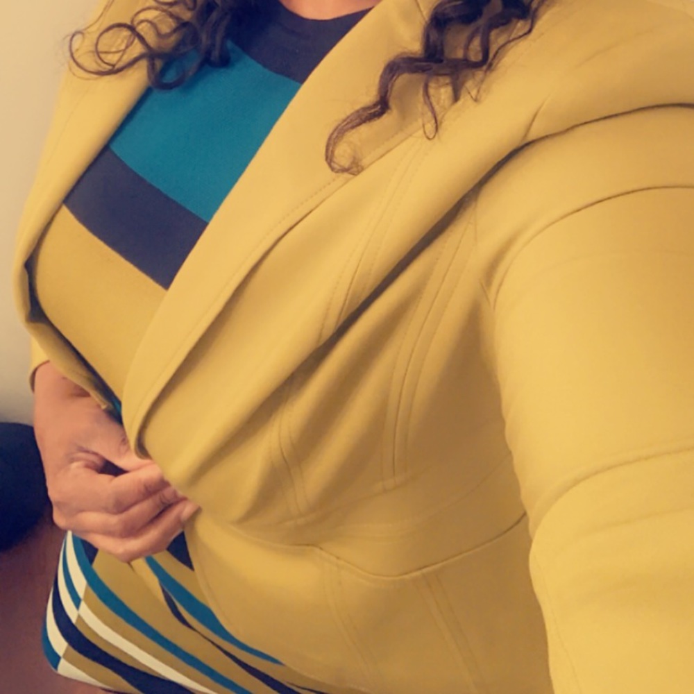 NY & Co Sweater Dress (XL) w/Matching Blazer (14) - Picture 5 of 6